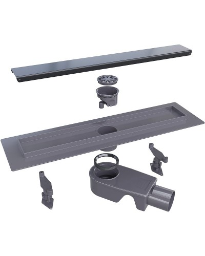 Душевой лоток RGW SDR-31B 47213160-04 с Черной решеткой