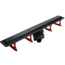 Душевой лоток Pestan Confluo Frameless Line 950 13701323 с двухсторонней решеткой Черный матовый / полая под плитку