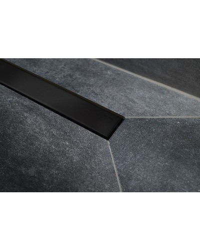 Душевой лоток Pestan Confluo Frameless Line 950 13701323 с двухсторонней решеткой Черный матовый / полая под плитку
