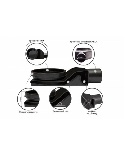 Душевой лоток Pestan Confluo Slim Line 300+ 13100024 с решеткой Хром матовый