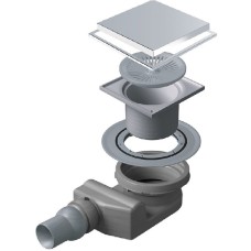 Душевой трап Pestan Confluo Standard 13702566 с двухсторонней решеткой Хром глянцевый / полая под плитку