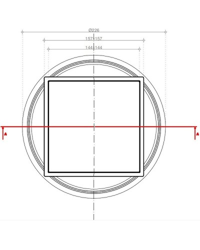 Душевой трап Pestan Confluo Standard 13702566 с двухсторонней решеткой Хром глянцевый / полая под плитку
