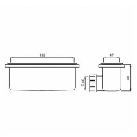 Сифон для душевого поддона Ideal Standard Ultraflat New T4493V3 Черный шелк