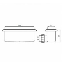 Сифон для душевого поддона Ideal Standard Ultraflat New T4493V3 Черный шелк