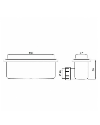 Сифон для душевого поддона Ideal Standard Ultraflat New T4493V3 Черный шелк