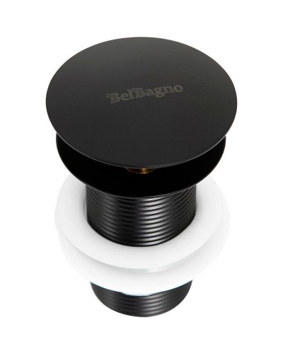 Донный клапан BelBagno BB-SC-NERO Сlick-Сlack Черный матовый