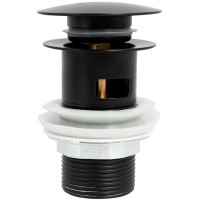 Донный клапан BelBagno BB-SAT-NERO Сlick-Сlack Черный матовый