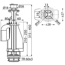 Сливная арматура Koller Pool SMUP Хром