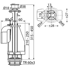 Сливная арматура Koller Pool SMUP2 Хром