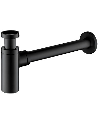 Сифон для раковины Frap F82-7 Черный матовый