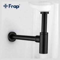 Сифон для раковины Frap F82-7 Черный матовый