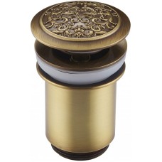 Донный клапан ZorG Antic AZR 2 BR  click-clack Бронза