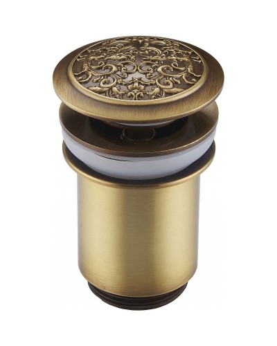 Донный клапан ZorG Antic AZR 2 BR  click-clack Бронза