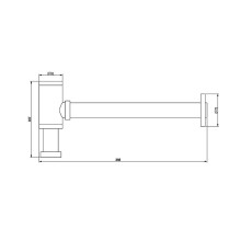 Сифон для раковины Bronze de Luxe 201BR Бронза