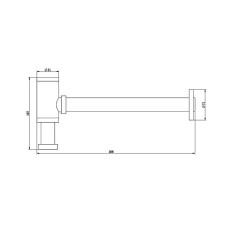 Сифон для раковины Bronze de Luxe 201BR Бронза