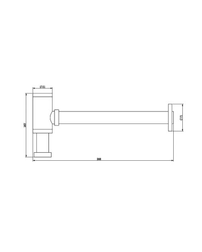 Сифон для раковины Bronze de Luxe 201BR Бронза