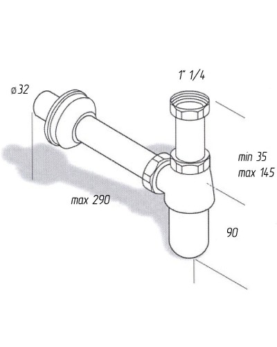 Сифон для раковины Migliore Ricambi 17940 Медь