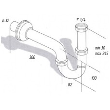 Сифон для раковины Migliore Ricambi 17934 Золото
