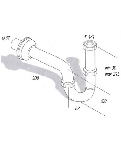 Сифон для раковины Migliore Ricambi 17934 Золото