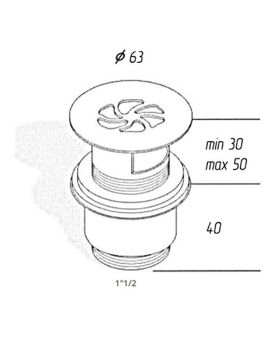 Донный клапан Migliore Ricambi 17943 Бронза