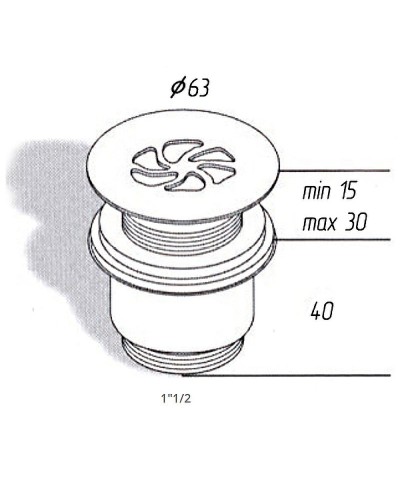 Донный клапан Migliore Ricambi 17944 Бронза