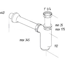 Сифон для раковины Migliore Ricambi ML.RIC-10.119.DO Золото