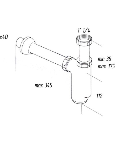 Сифон для раковины Migliore Ricambi ML.RIC-10.119.BR Бронза