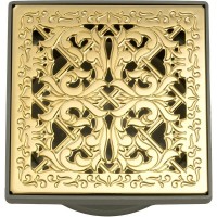 Душевой трап Migliore 112х112 24891 с решеткой Золото