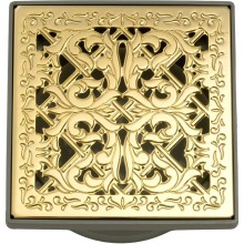 Душевой трап Migliore 112х112 24891 с решеткой Золото