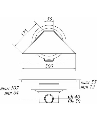 Душевой трап Migliore 300х125 24895 с решеткой Золото
