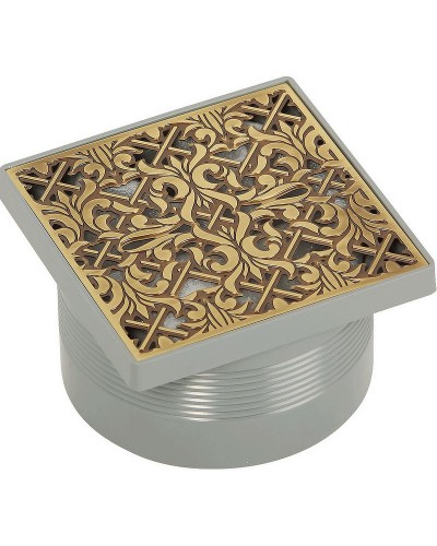 Душевой трап Migliore 112х112 24890 с решеткой Бронза