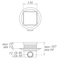 Душевой трап Migliore 112х112 24892 с решеткой Хром