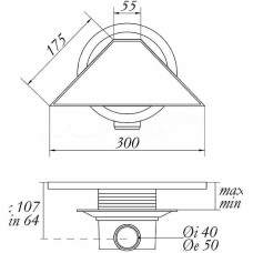 Душевой трап Migliore 300х125 24894 с решеткой Хром