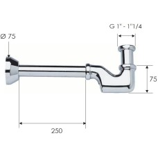 Сифон для раковины Remer 956114 Хром