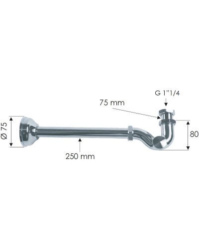 Сифон для раковины Remer 971114 Хром