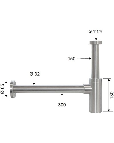 Сифон для раковины Remer SS958L Хром