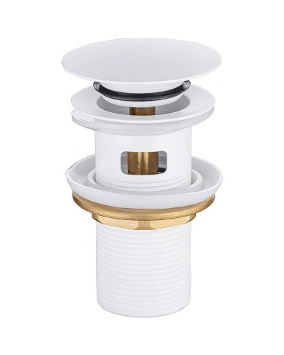 Донный клапан Allen Brau Priority 5.31023-21 click-clack Белый матовый