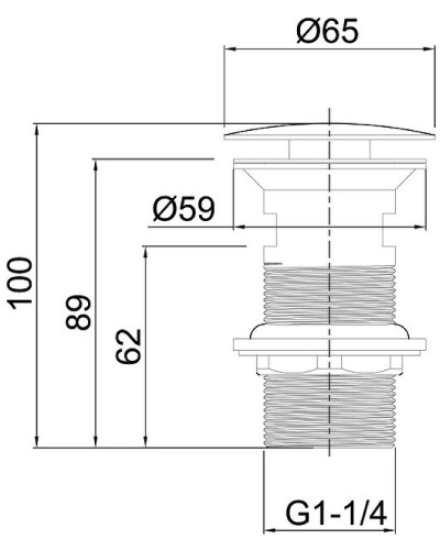Донный клапан Allen Brau Priority 5.31024-BN click-clack Никель брашированный