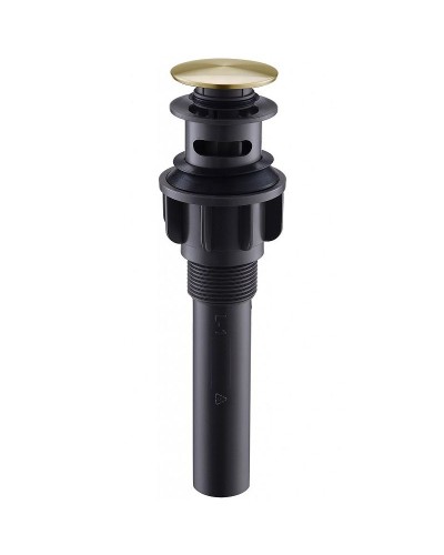 Донный клапан BelBagno BB-PCU-03-BORO click-clack Брашированное золото