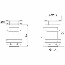 Донный клапан Allen Brau Infinity 5.21025-00 Хром