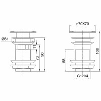 Донный клапан Allen Brau Infinity 5.21026-00 Хром