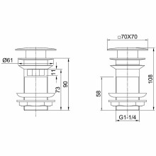 Донный клапан Allen Brau Infinity 5.21026-31 Черный матовый