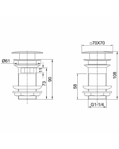Донный клапан Allen Brau Infinity 5.21026-31 Черный матовый