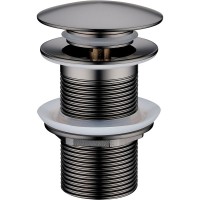 Донный клапан Boheme 612-GM click-clack Оружейная сталь