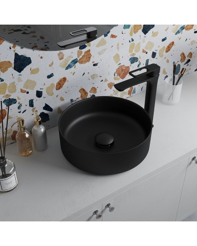 Донный клапан Iddis Optima Home OPHBM00i88 click-clack Черный матовый