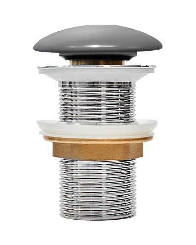 Донный клапан Iddis Optima Home OPHGM00i88 click-clack Серый матовый