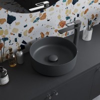 Донный клапан Iddis Optima Home OPHGM00i88 click-clack Серый матовый