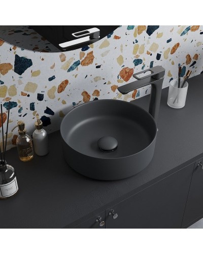 Донный клапан Iddis Optima Home OPHGM00i88 click-clack Серый матовый