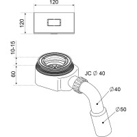 Сифон для душевого поддона Radaway Turboflow R399 Хром