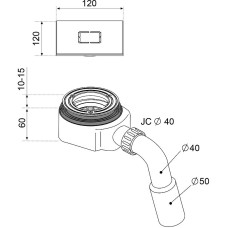 Сифон для душевого поддона Radaway Turboflow R399 Хром